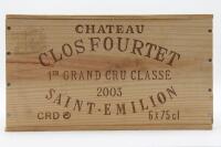 (6) 2003 Clos Fourtet, Saint-Emilion Grand Cru [RP98]