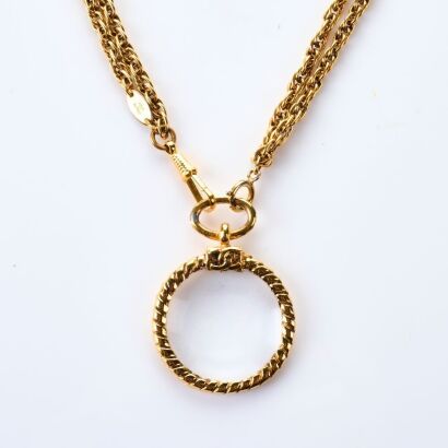 Chanel, Vintage, Magnifying Glass Pendant Necklace / Belt, circa 1983