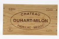 (6) 2003 Chateau Duhart-Milon, Pauillac