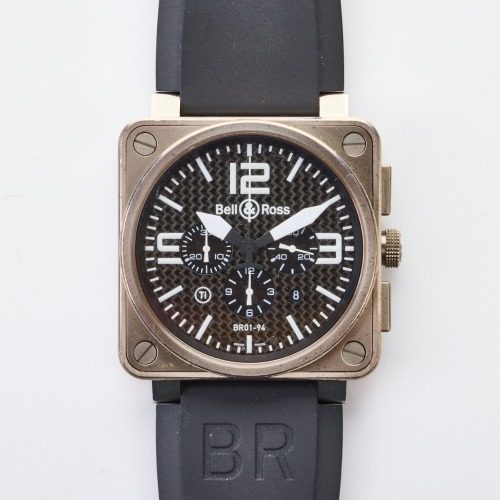 Titanium / Carbon Fiber, 46mm Bell & Ross 01-94 Automatic Chronograph Wristwatch