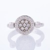 18ct White Gold, Bvlgari, .14ct Diamond Set / Onyx Flip Ring with Box