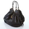 Louis Vuitton, Black Leather XL Mahina Bag with Box - 2