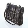 Bally, Braided Black Leather Shoulder Bag - 2