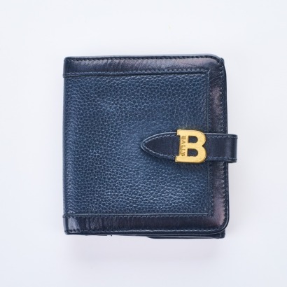 Bally, Black Leather Wallet