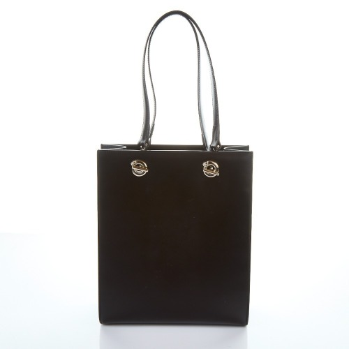 Cartier, Black Leather Pantheon Tote Bag