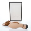 Gucci, Interlocking 'G' Cutout Tan Slides Size 39, As new with Box - 2