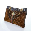 Gucci, Rajah Brown Velvet Large Linea Tote Bag - 2