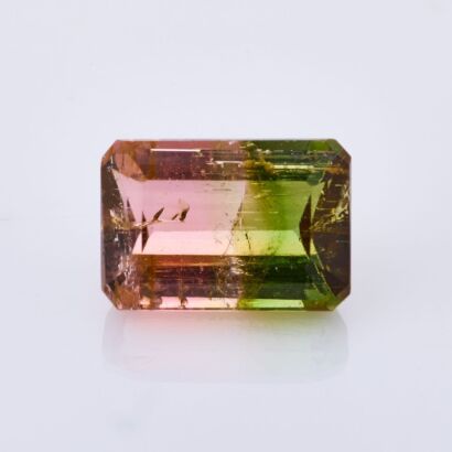 Loose 3.46ct, Rectangular Cut, Watermelon Tourmaline