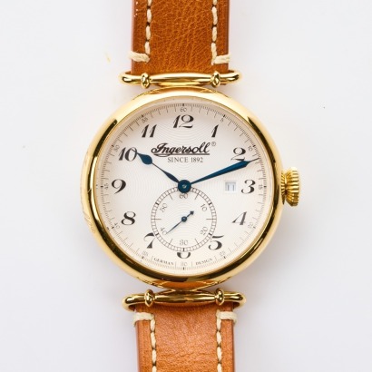 Gold Plated/Stainless Steel, 46mm Ingersoll Lone Star Automatic Wristwatch, circa 2014