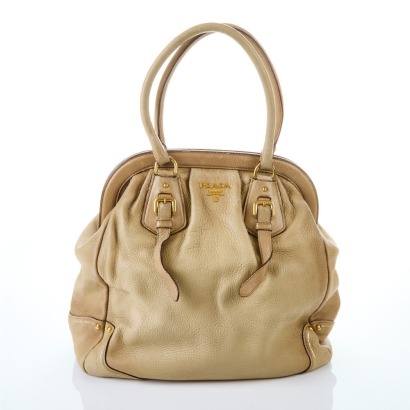 Prada, Cervo Antik Beige Frame Bag