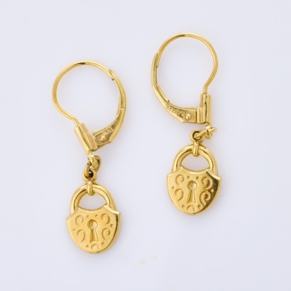 14ct Rolled Gold, Kordes and Lichtenfels Locket Earrings