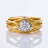 18ct Yellow Gold, Village Goldsmith, NZ Made, .54ct Diamond 'Vine' Ring