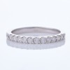 14ct White Gold, Modern, .30ct 'Luna' Diamond Band - As new