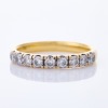 18ct Yellow Gold, Modern, .52ct Nine Stone Diamond Band