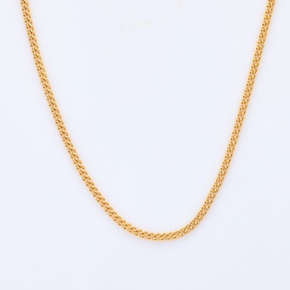 9ct Yellow Gold, 50cm Curb Link Chain