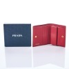 Prada, Red Saffiano Fuoco Wallet with Box - 2