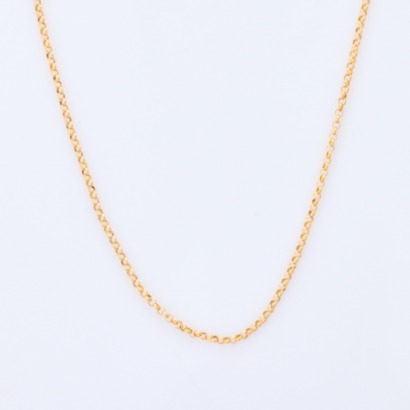 9ct Yellow Gold, 46cm Fine Belcher Chain