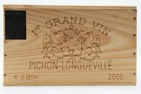 (6) 2000 Chateau Pichon-Longueville au Baron de Pichon-Longueville, Pauillac (OWC) [RP97] [JR18]