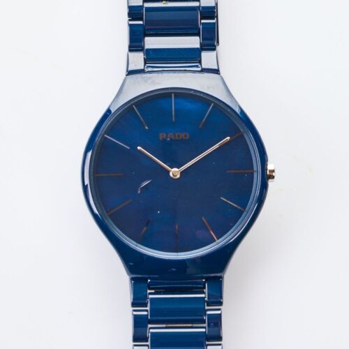 Rado, 40mm True Thin line Ceramic Quartz Wristwatch
