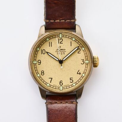 Laco, 42mm Aged Look, Bronze coated Stainless Steel Pilots Wristwatch, circa 2013