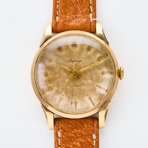 9ct Rose Gold, 31.5mm Smiths Deluxe for Asprey, Manual Wind Wristwatch