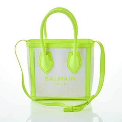 Balmain, B Army Neon Yellow 24 Tote