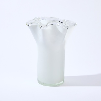 A Fluted Art Glass Vase
