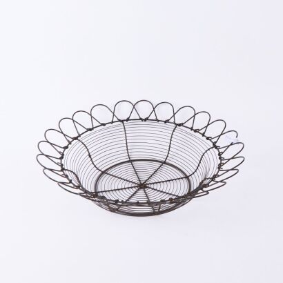 A Large French Wirework Bowl