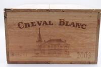 (12) 2003 Chateau Cheval Blanc, Saint-Emilion Grand Cru (OWC) [WS96]