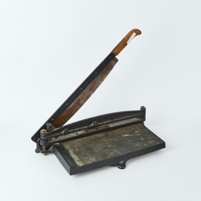 A Vintage Cast Iron Guillotine