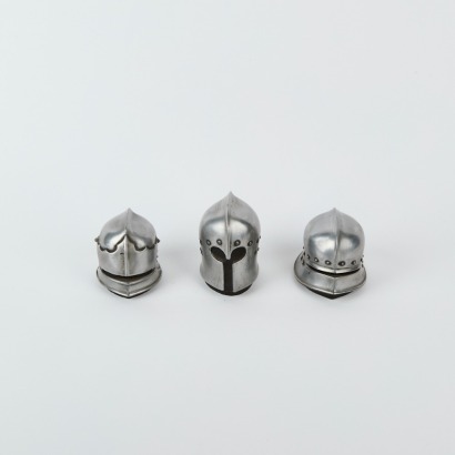 A Trio Of Mainmast Replica Medieval Figure Paperweights