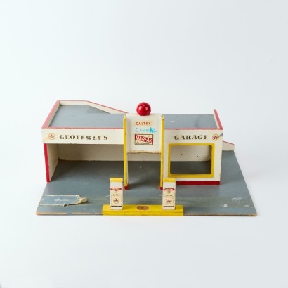 A Vintage Toy Service Station