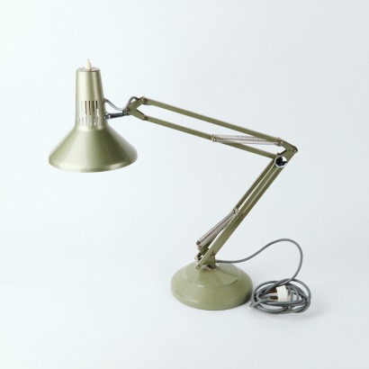 A Vintage Metallic Olive Superlux Anglepoise Lamp
