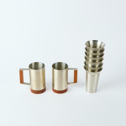 A Selection Of Eight Pewter Cups
