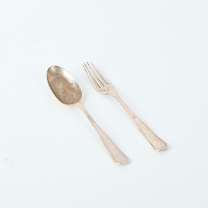 A Sterling Silver Spoon And Fork