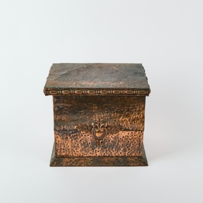 A Pressed Copper Kindling Box