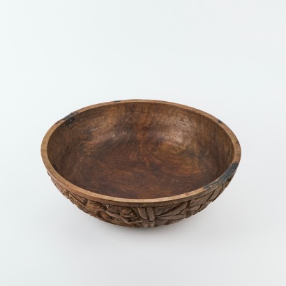 A Carved African Bowl