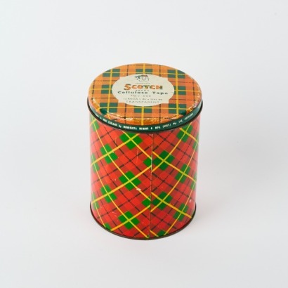 A Vintage Scotch Tape Tartan Tin