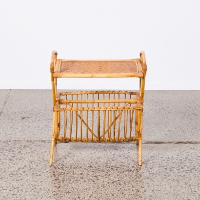 A Vintage Rattan Side Table