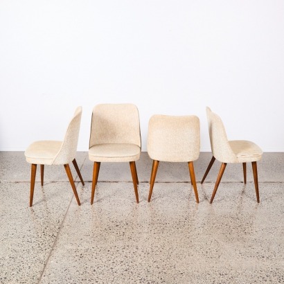 A Set of Four Mid-Century Dining Chairs A/F