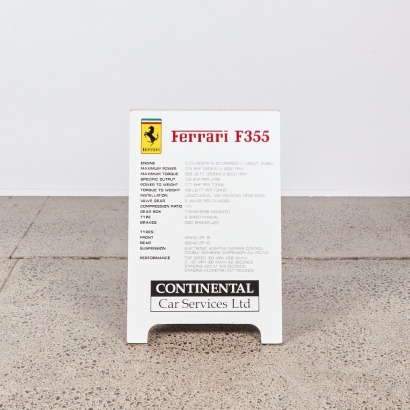 A Ferrari Sandwich Board Sign