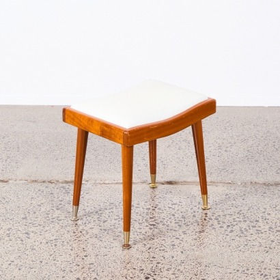 A Solid Teak Stool