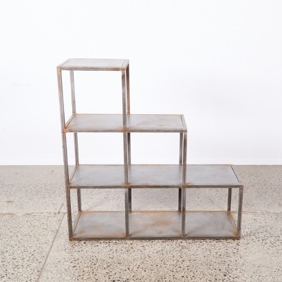 A Koko Classic Industrial Three Tier Metal Shelving Unit