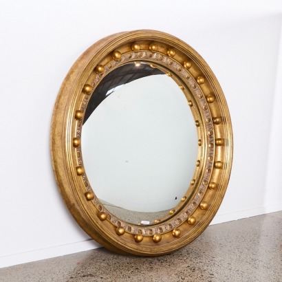 A Large Georgian Style Convex Mirror