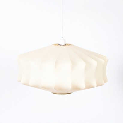 A UFO Style Flying Saucer Style Cocoon Pendant Lamp