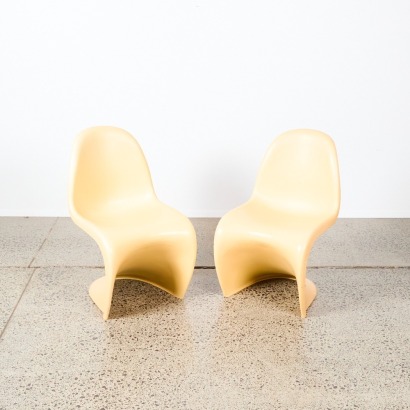A Pair of Vintage Verner Panton Style Chairs