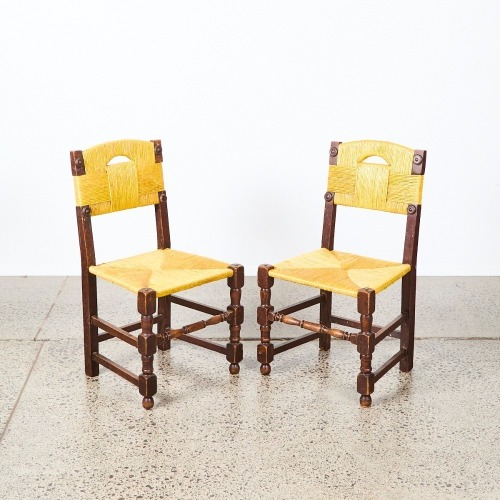 A Pair of 1950s French Dining Chairs