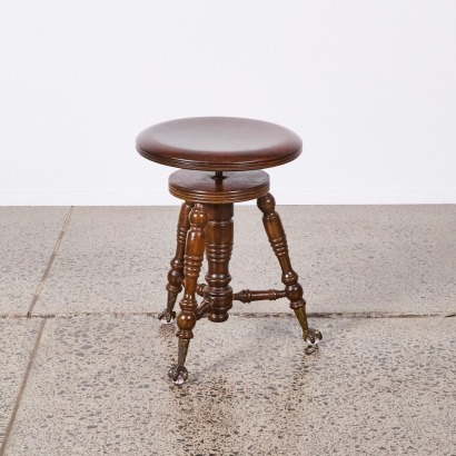 An Antique Tonk of Chicago Adjustable Stool