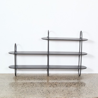 A Contemporary Wall Hung Shelving Unit