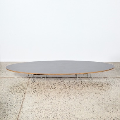 An Eames Wire Base Elliptical Table For Herman Miller